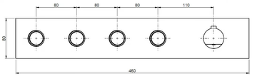 BORGIA 89600V4 - 5 hole thermostatic stainless steel shower mixer by Rubinetterie Frattini - view 3